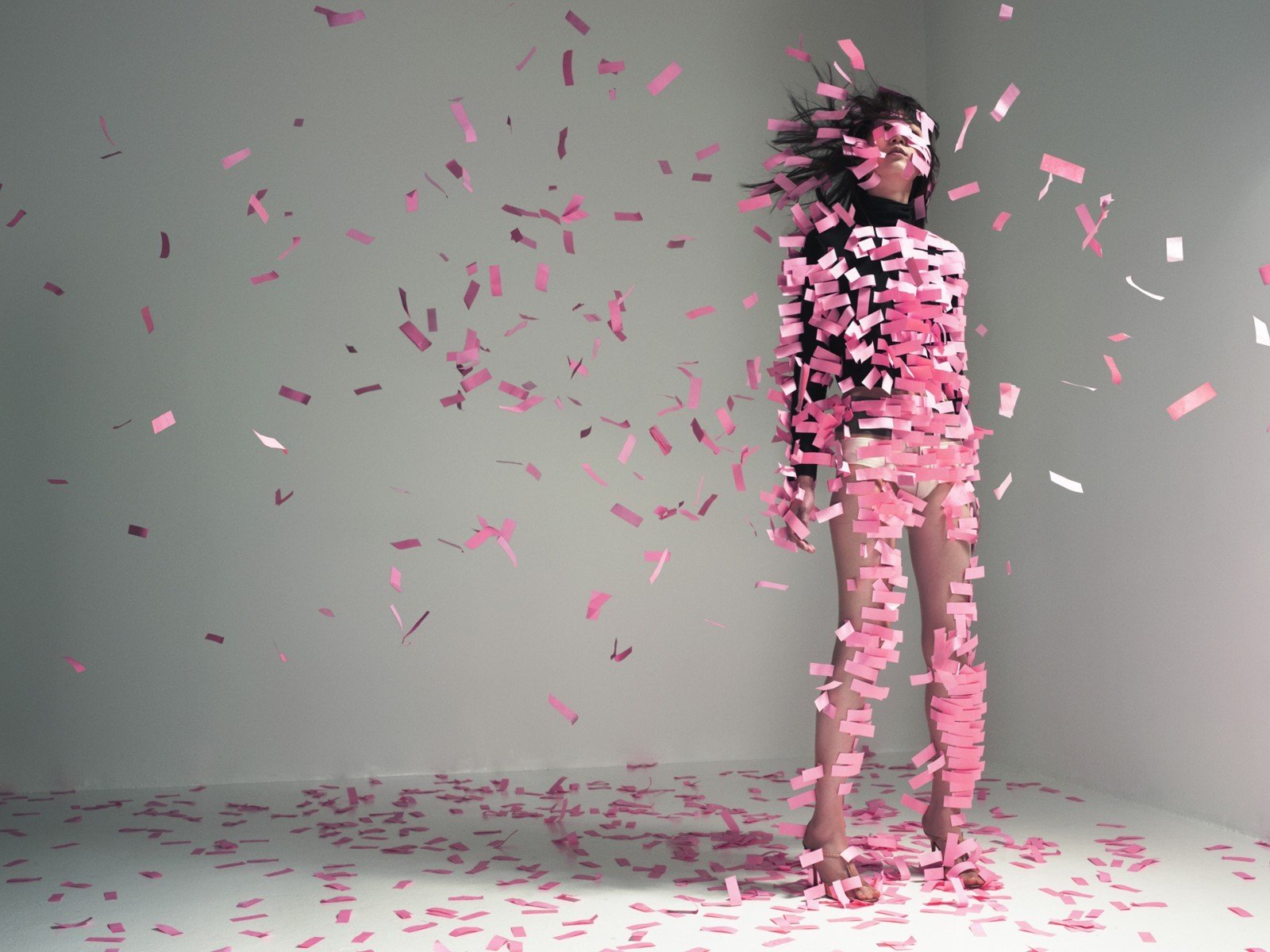 rosa papel