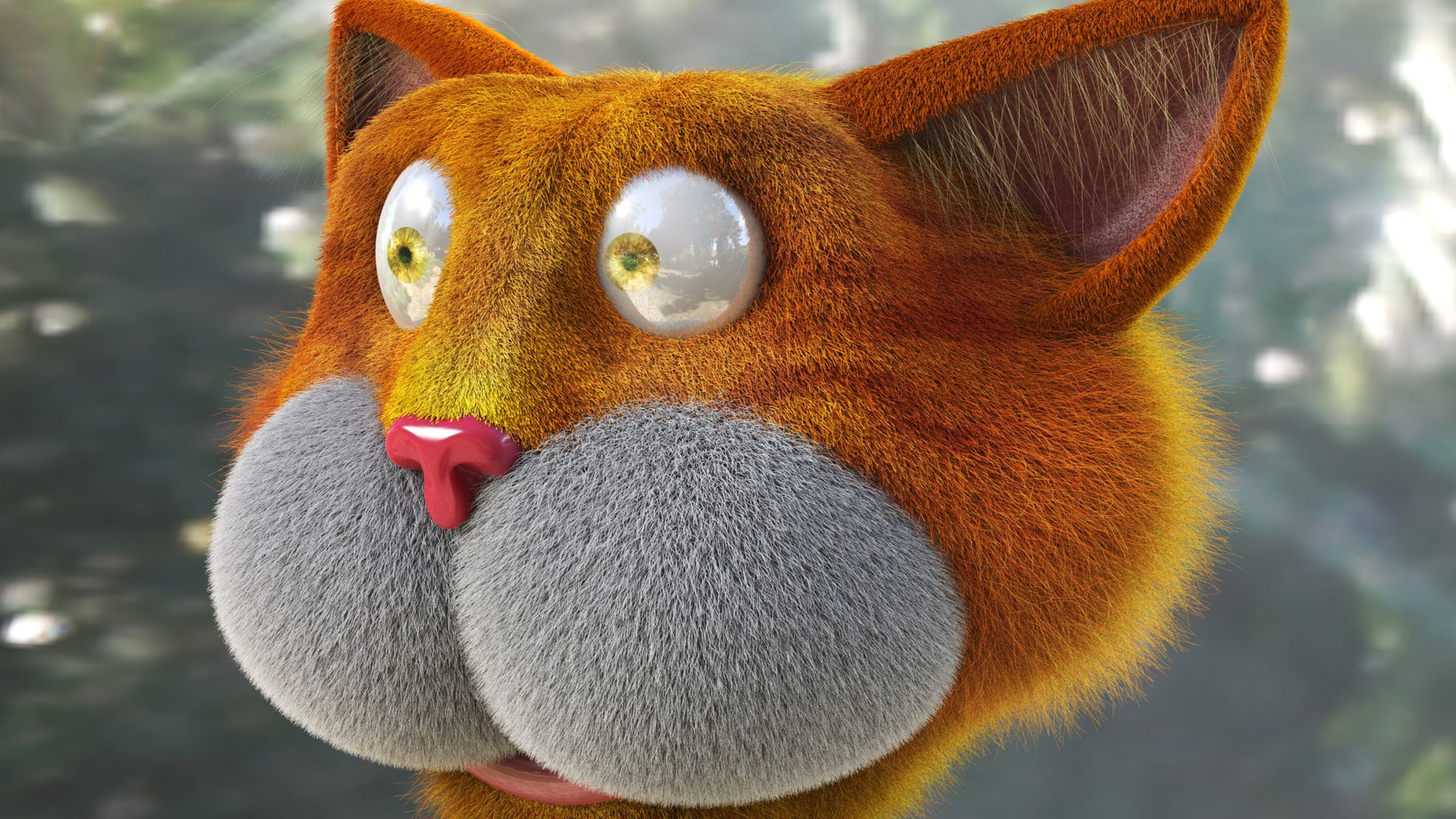 3d gato bolas