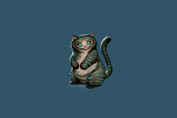 El gato de Cheshire de Alicia en el país de las maravillas