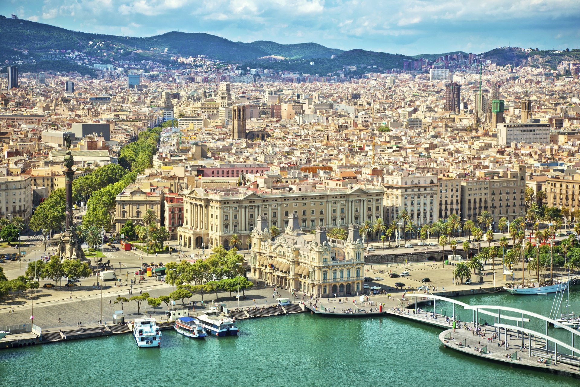 barcelona españa paseo marítimo