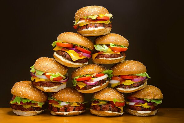 Comida hamburguesa chuleta pan