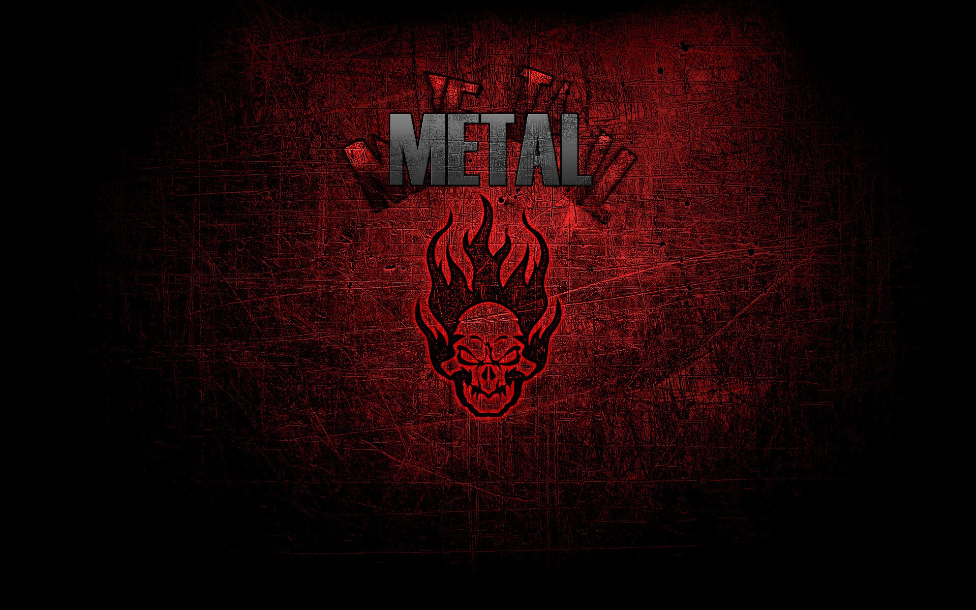 metal música cráneo estilo metálico