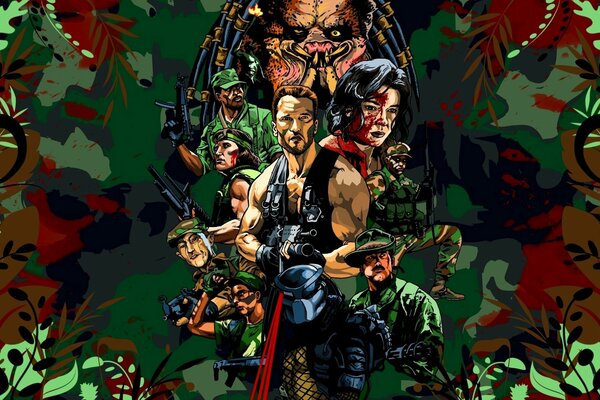 Hermoso Arnold en un fondo de color