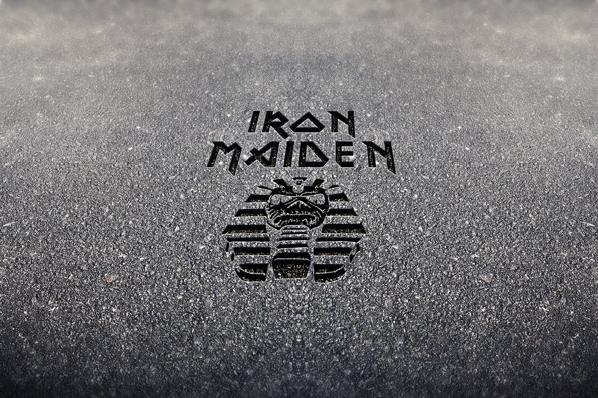 iron maiden logotipo eddie cemento metales pesados nwobhm