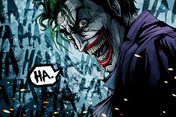 La encantadora sonrisa del Joker en todos los dientes
