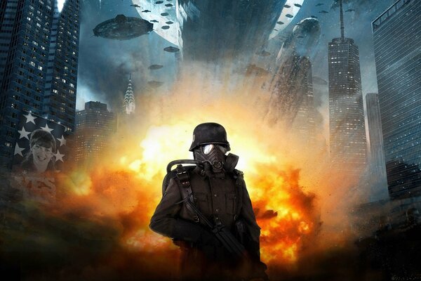 Un soldado que hizo una explosión para asustar a un OVNI