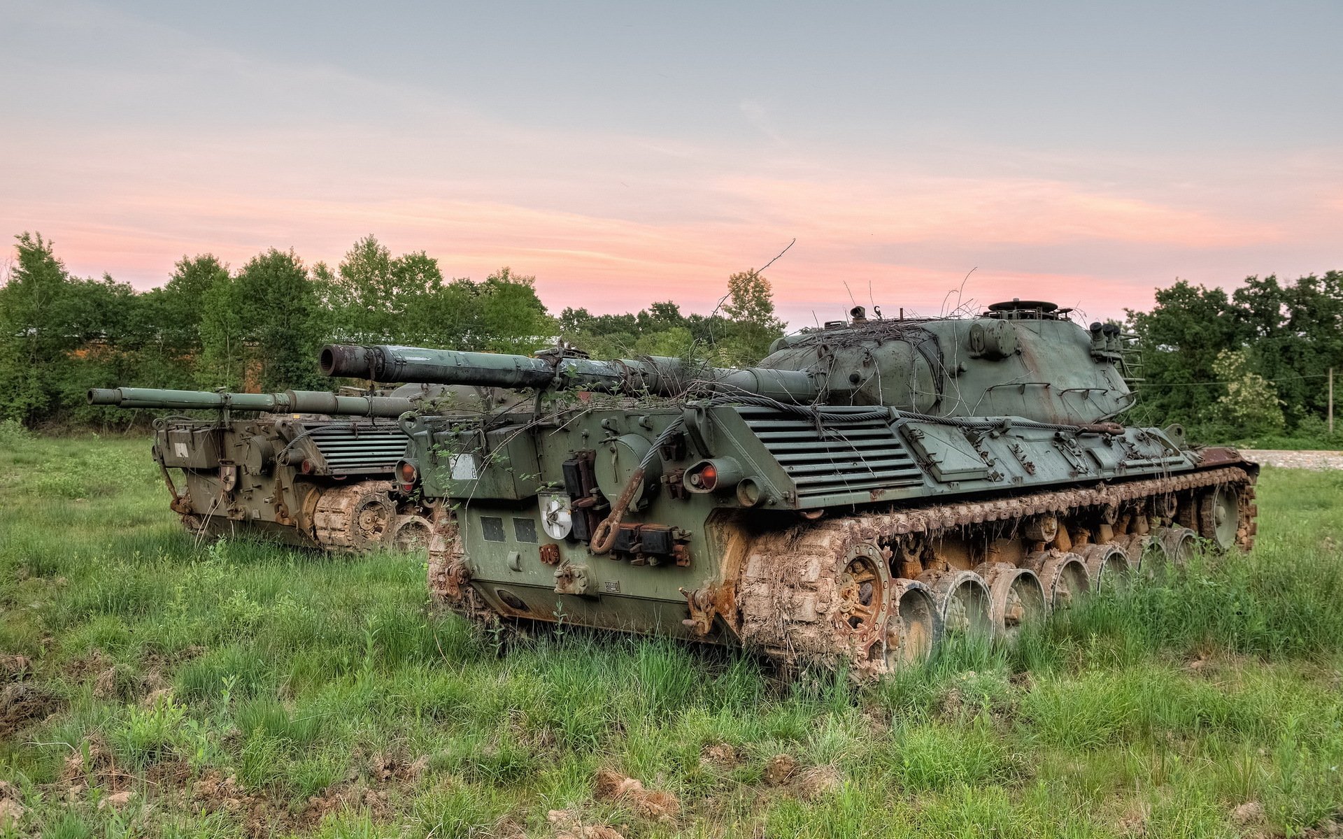tanques armas campo