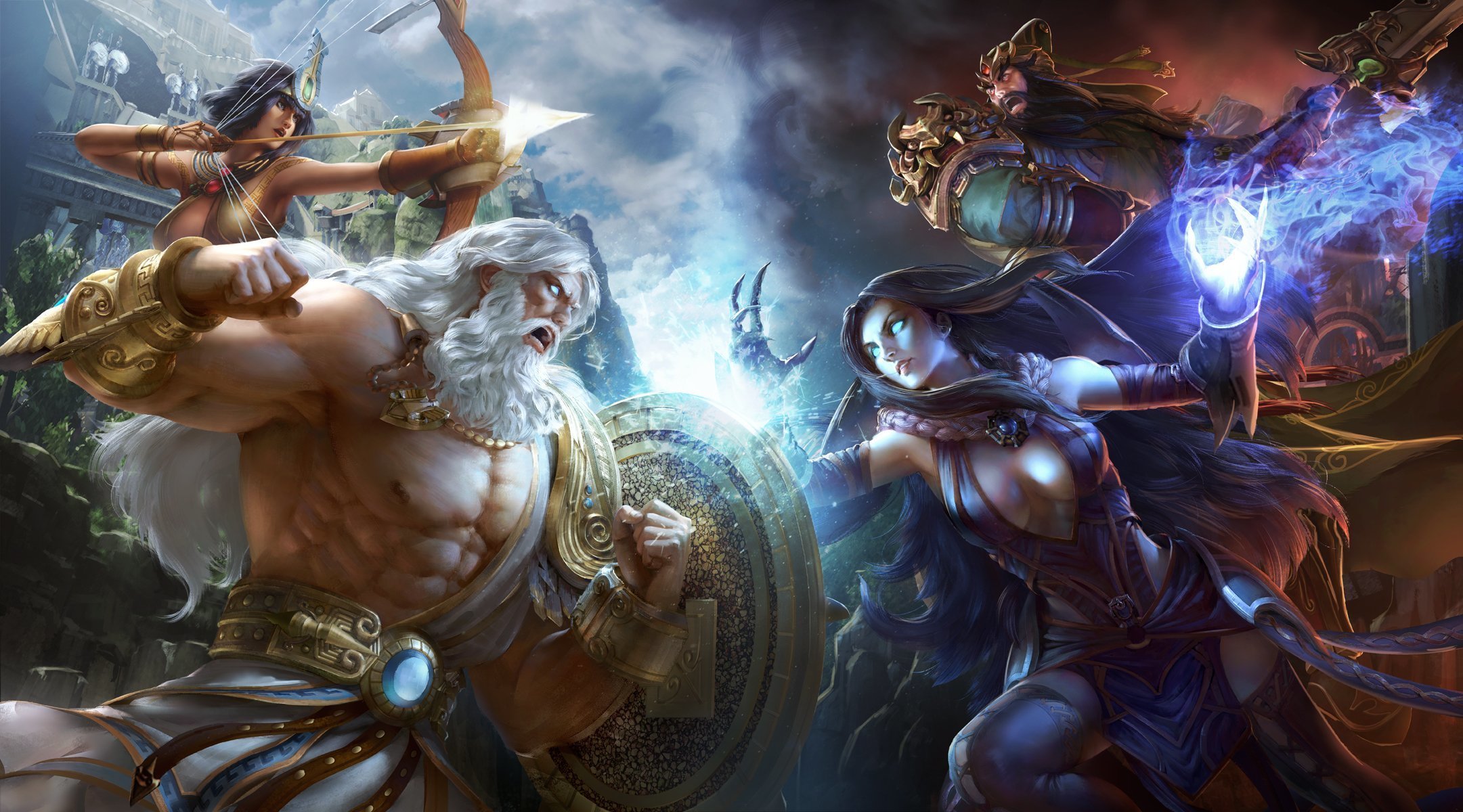 golpear dioses lucha magia