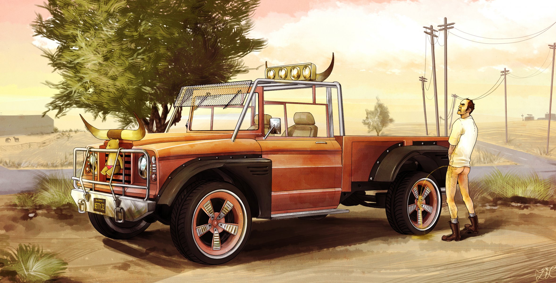gta 5 fanart trevor bandido loco