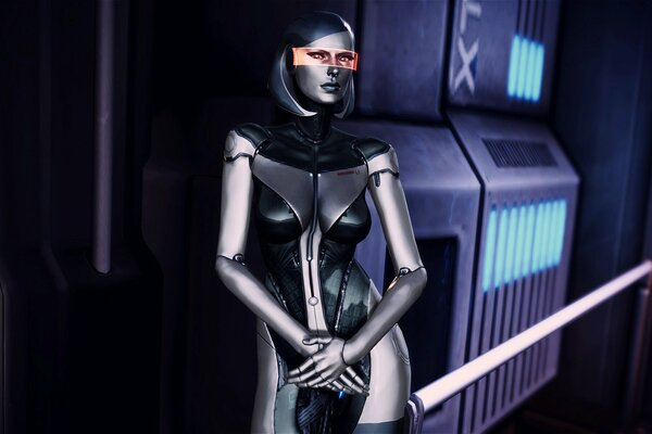 Imagen de computadora de la heroína de la niña