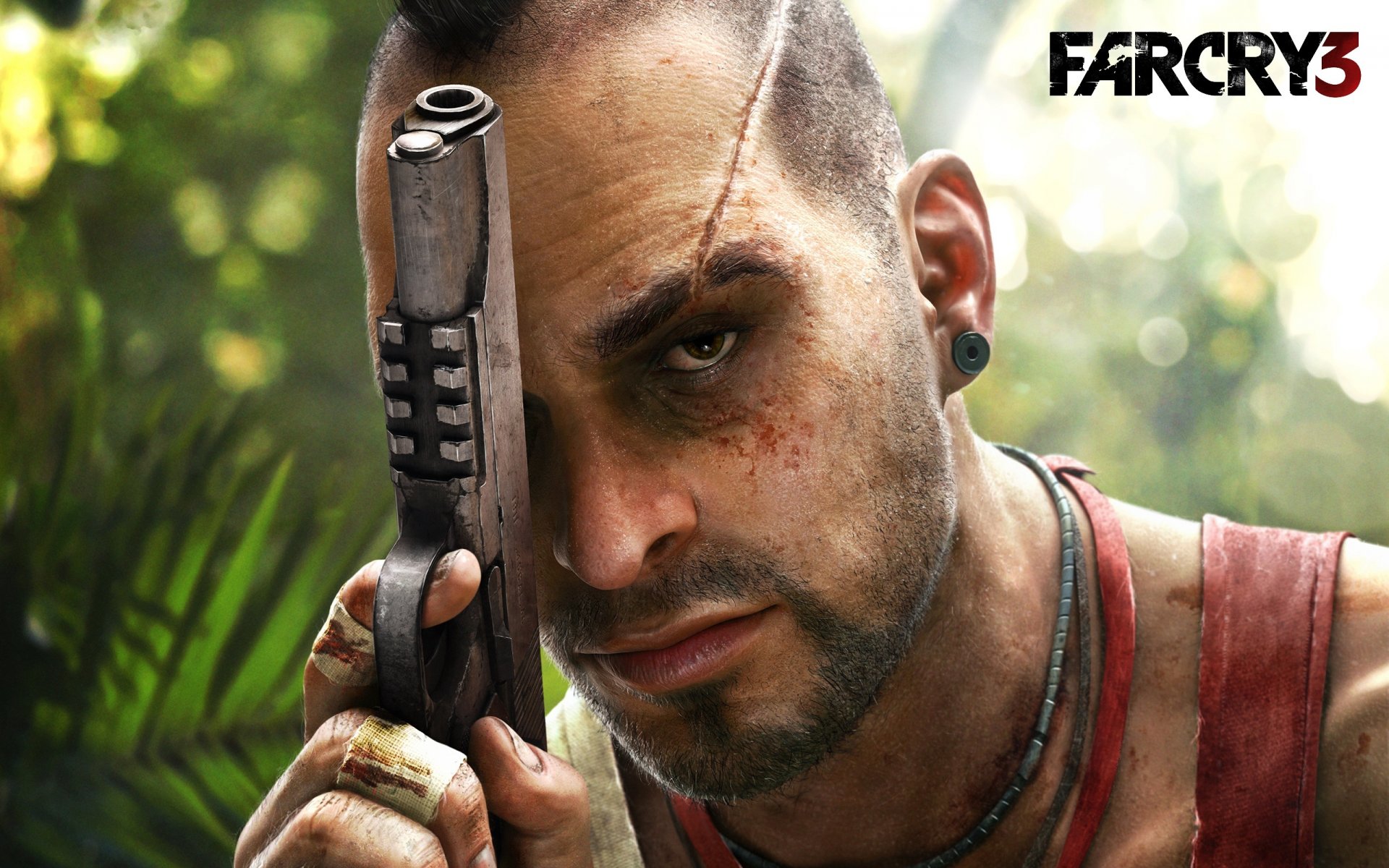 juego far cry 3 pistola mirada cicatriz vaas vaas montenegro