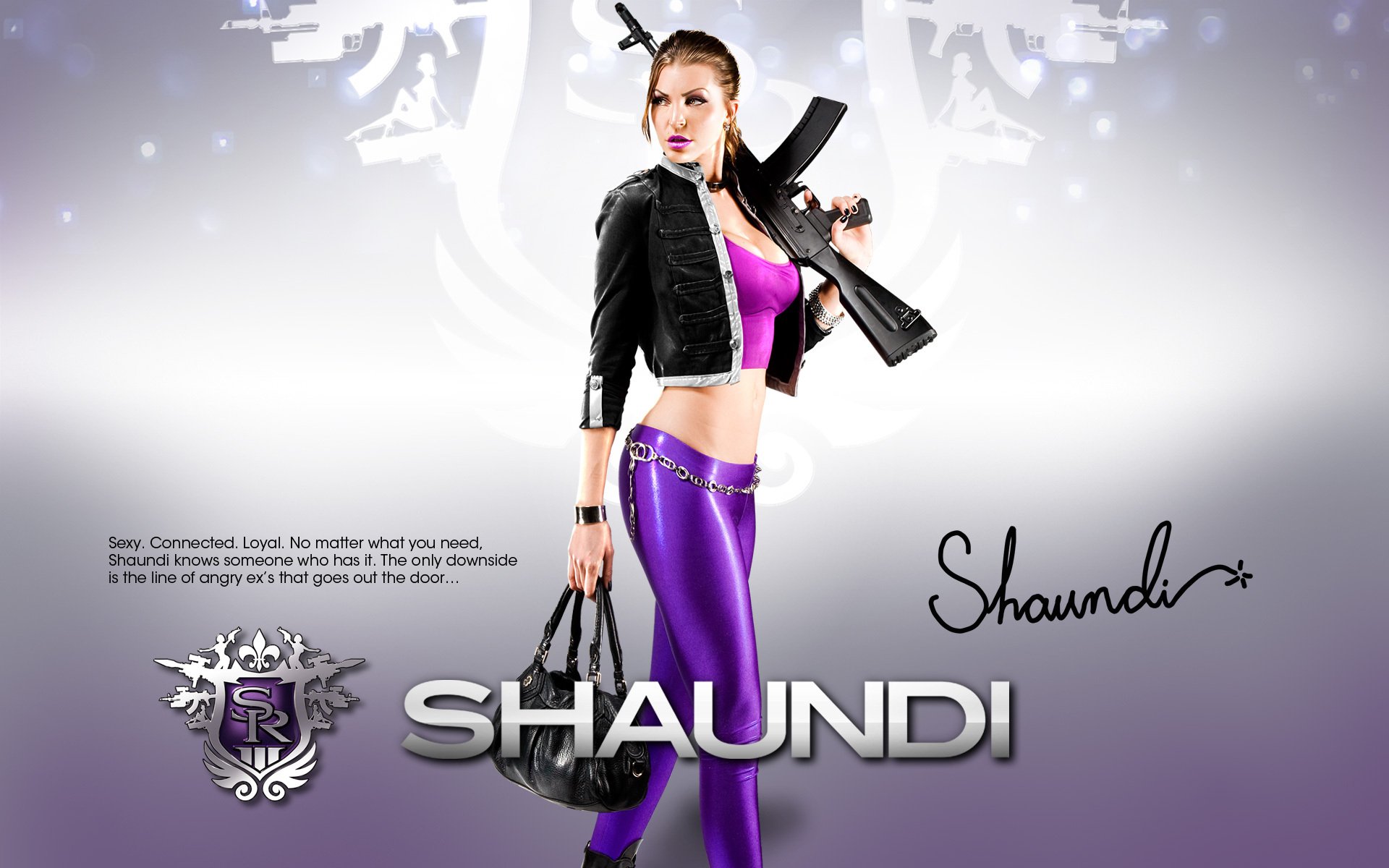 aints row the third santos armas shaundi chica