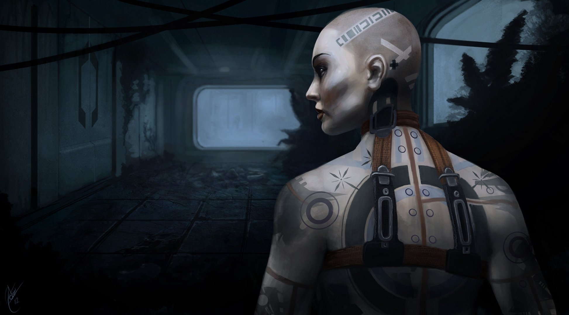 mass effect 2 jack nido arte chica tatuaje tatuajes