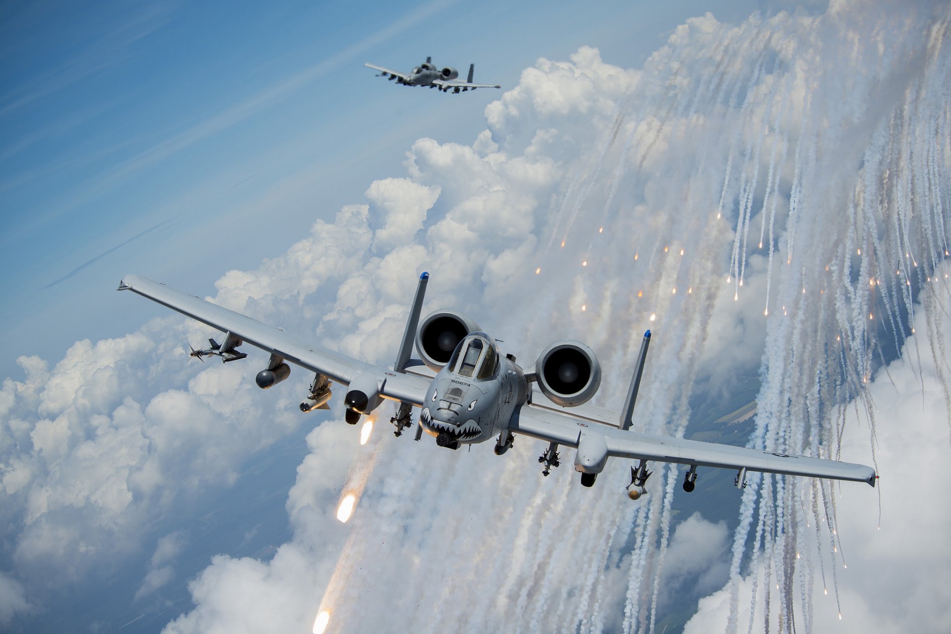 a-10 thunderbolt ii avión de ataque cielo