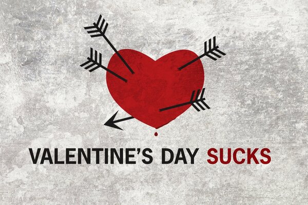 Corazón con flechas para el día de San Valentín