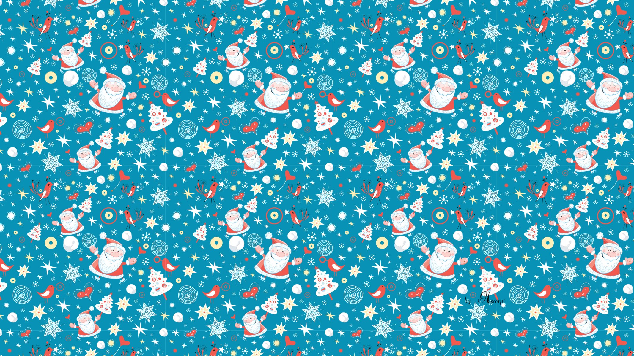 papá noel santa corazón