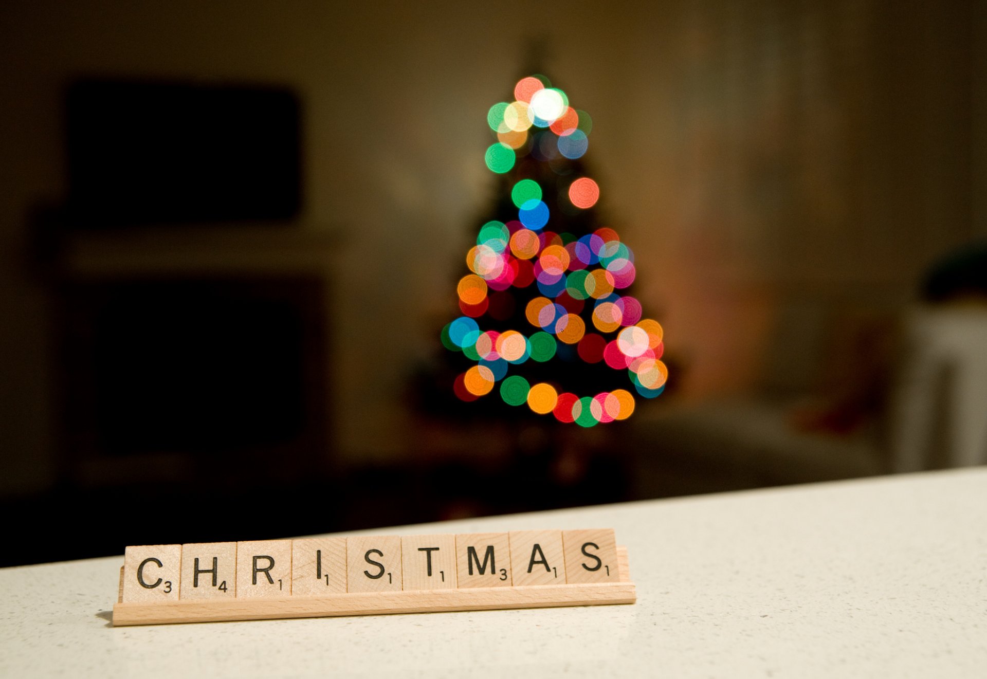 navidad bokeh vacaciones árbol de navidad