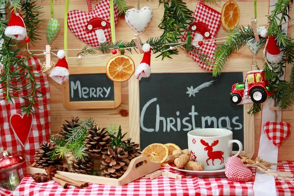 Decoraciones de mesa para Navidad