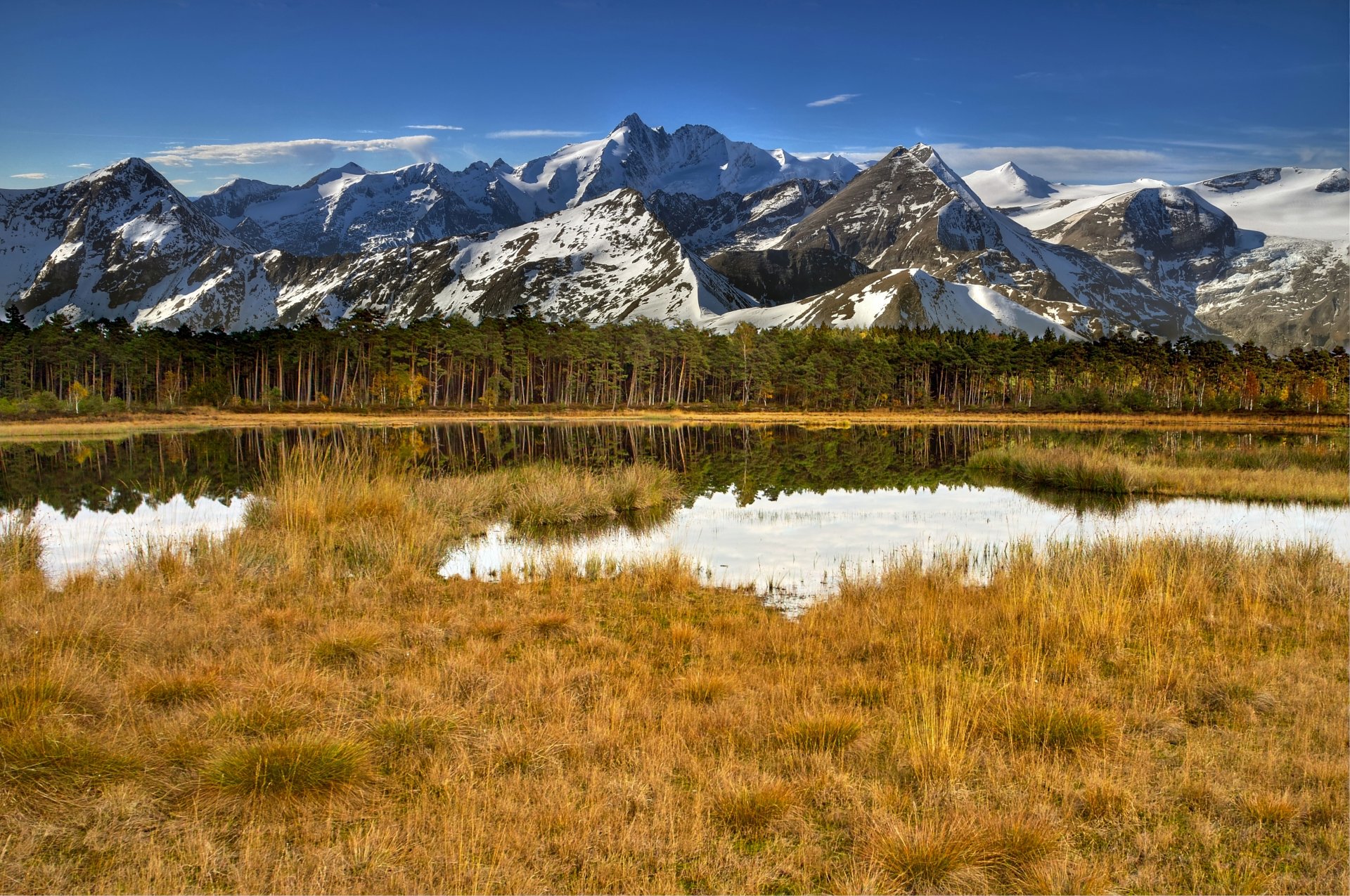 montañas nieve bosque árboles lago agua hierba cielo