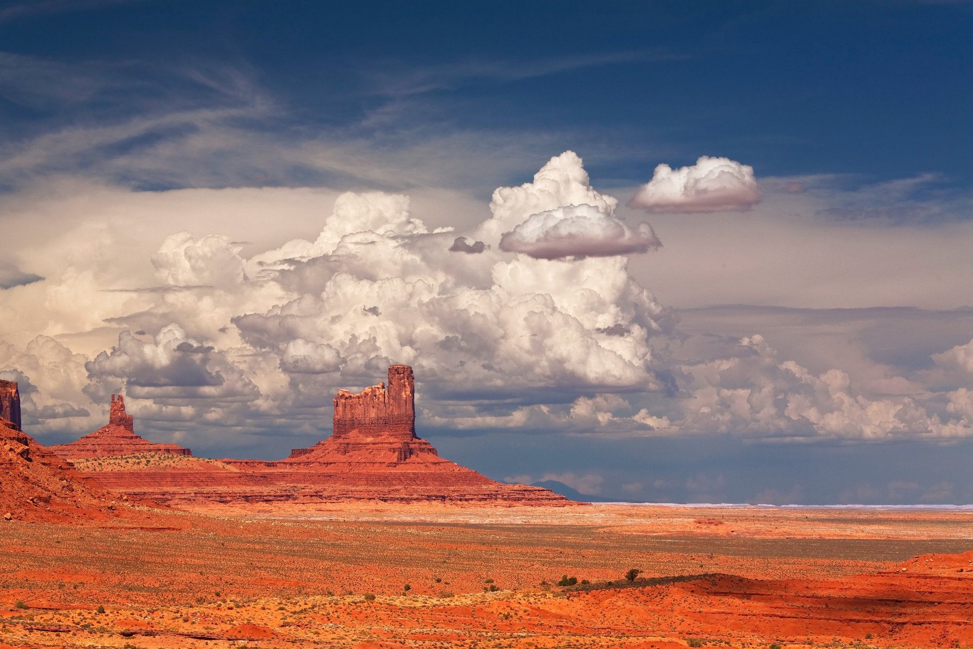 monument valley estados unidos montaña cielo nubes rocas