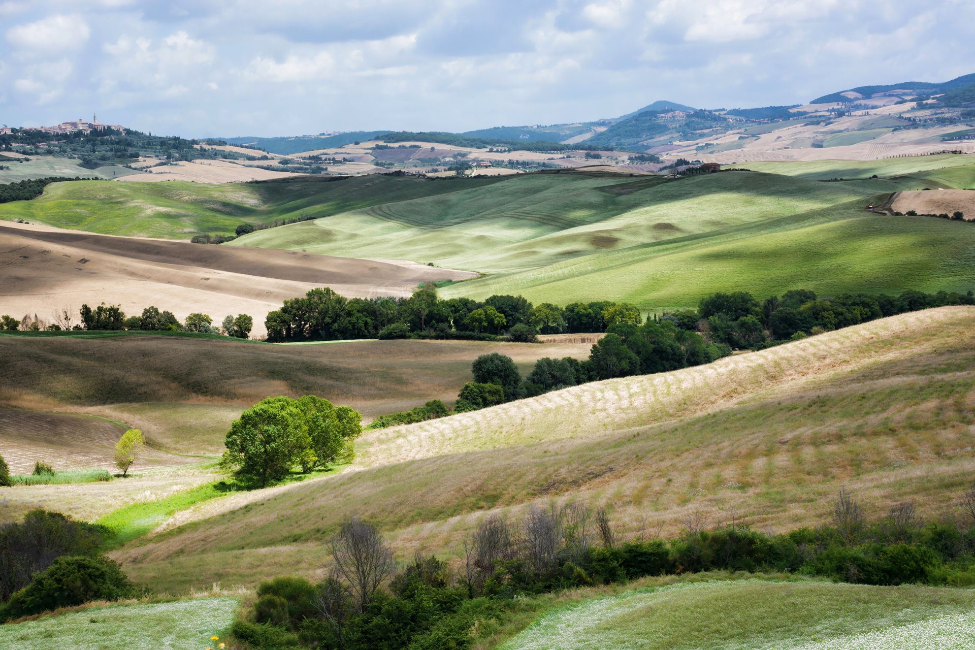 italia toscana colinas campos paisaje naturaleza